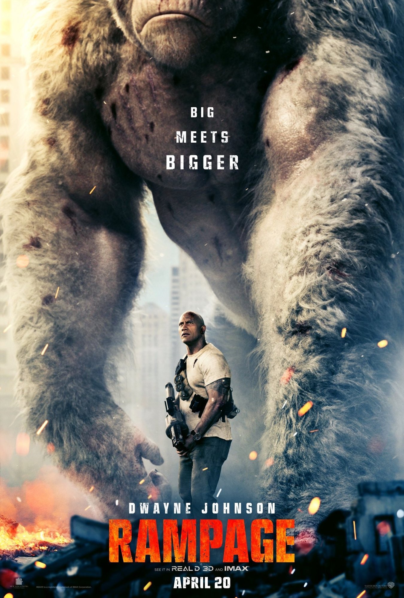 Poster of Warner Bros. Pictures' Rampage (2018)