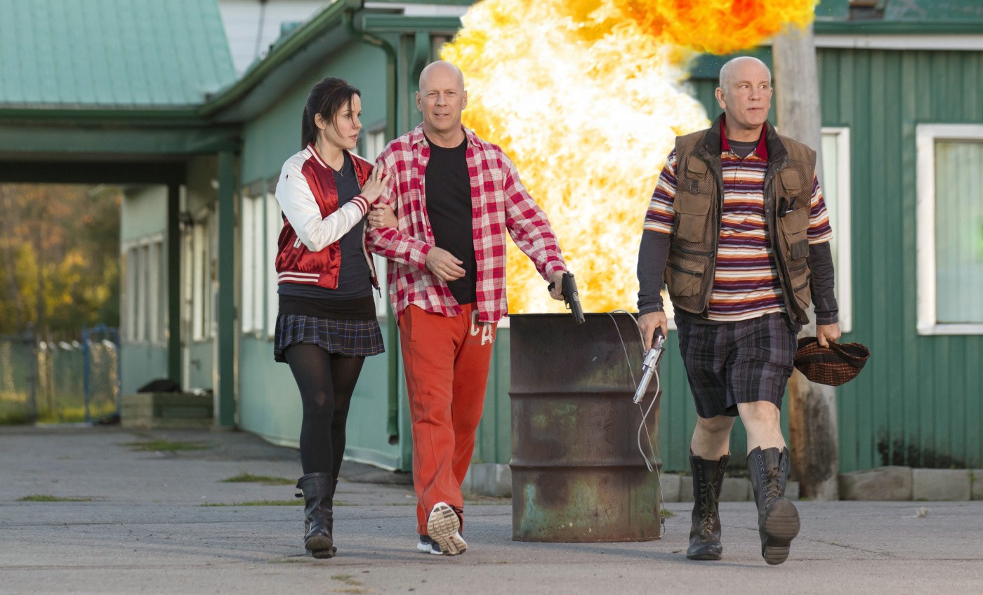 Mary-Louise Parker, Bruce Willis and John Malkovich in Summit Entertainment's Red 2 (2013)