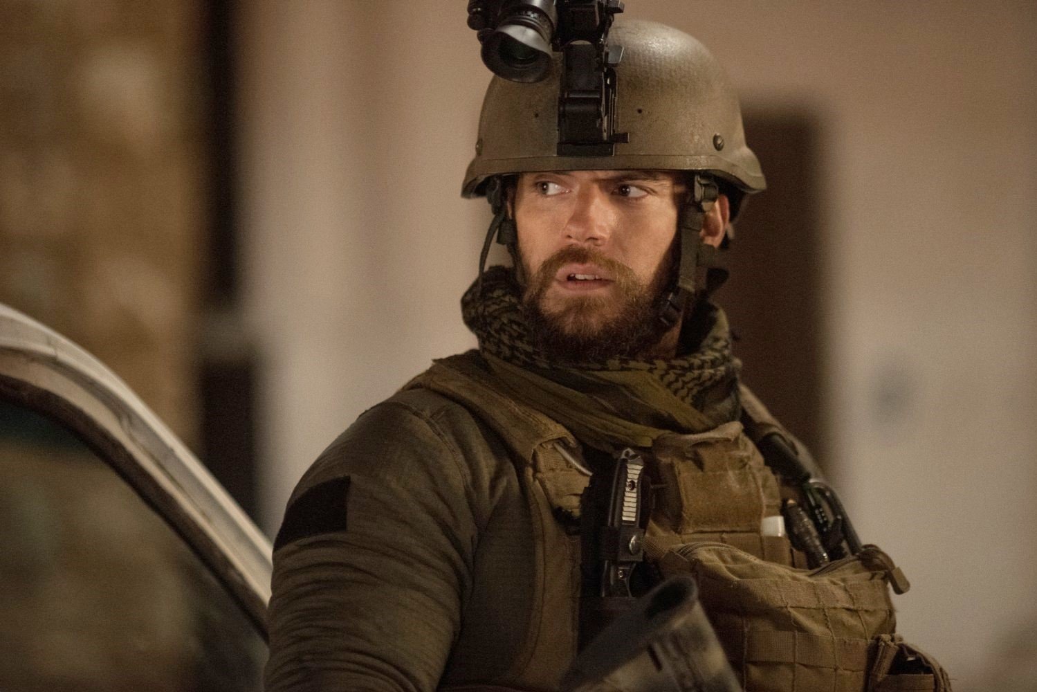 Henry Cavill stars as Captain Syverson in Netflix's Sand Castle (2017)
