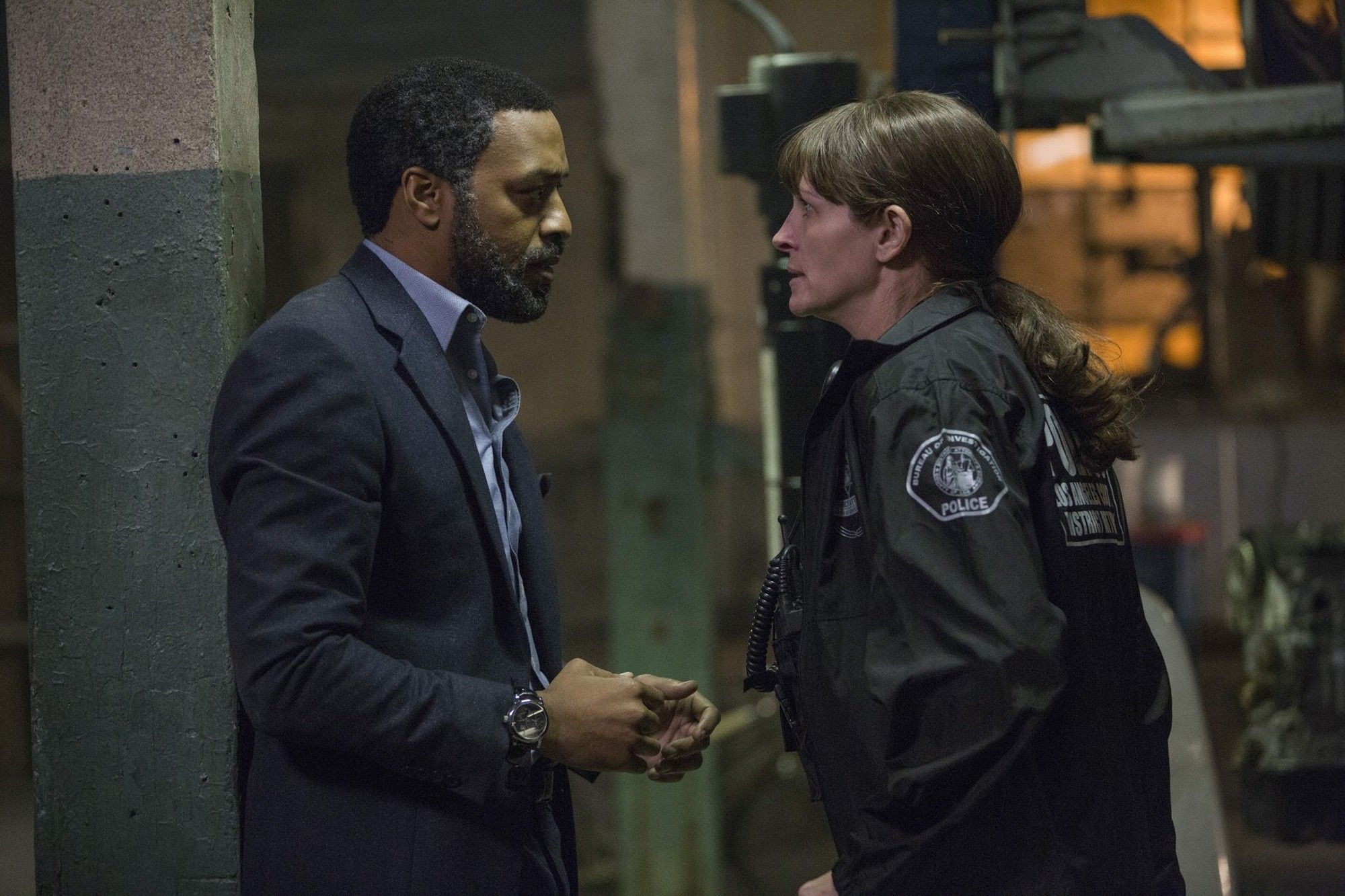 Chiwetel Ejiofor stars as Ray and Julia Roberts stars as Jess in STX Entertainment's Secret in Their Eyes (2015)