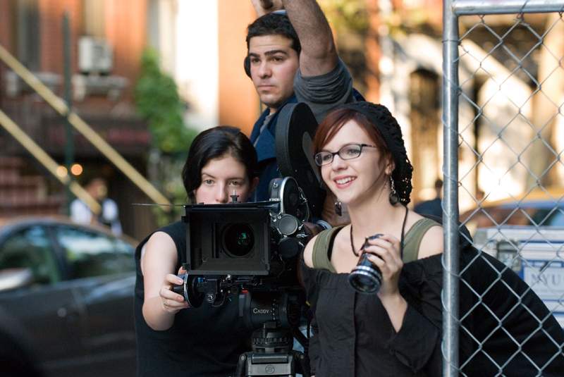 Amber Tamblyn on the set of Warner Bros. Pictures' The Sisterhood of the Traveling Pants 2 (2008)