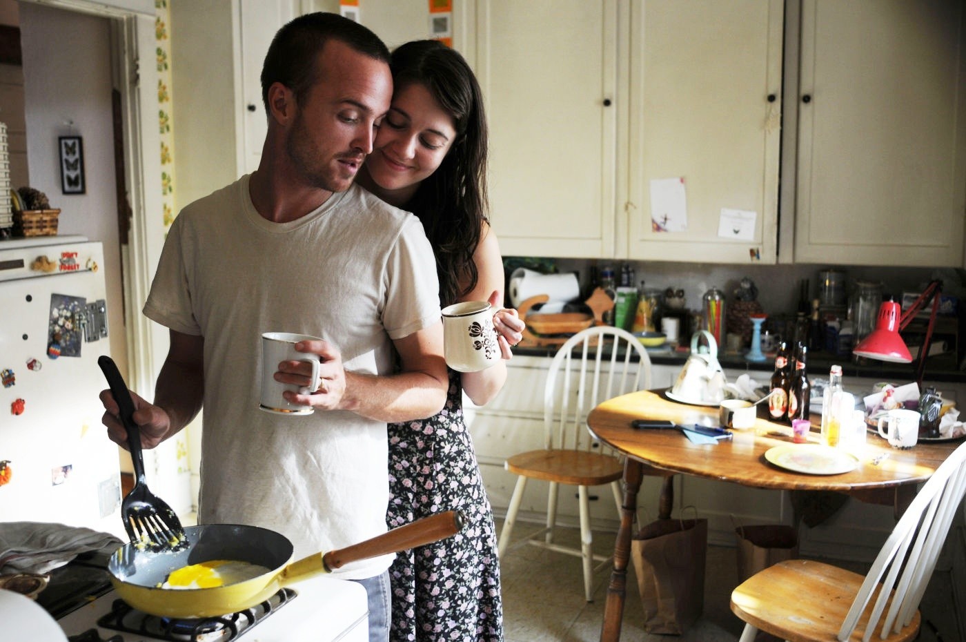 Aaron Paul stars as Charlie Hannah and Mary Elizabeth Winstead stars as Kate Hannah in Sony Pictures Classics' Smashed (2012)