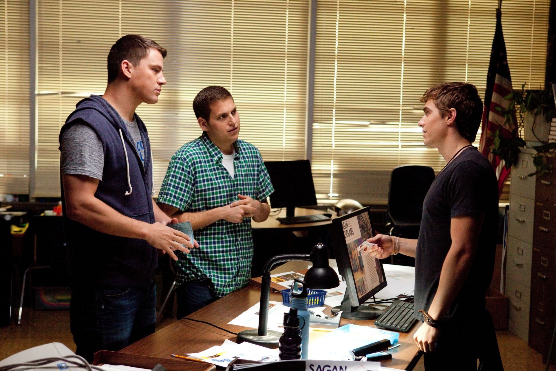 Channing Tatum, Jonah Hill and Dave Franco in Columbia Pictures' 21 Jump Street (2012)