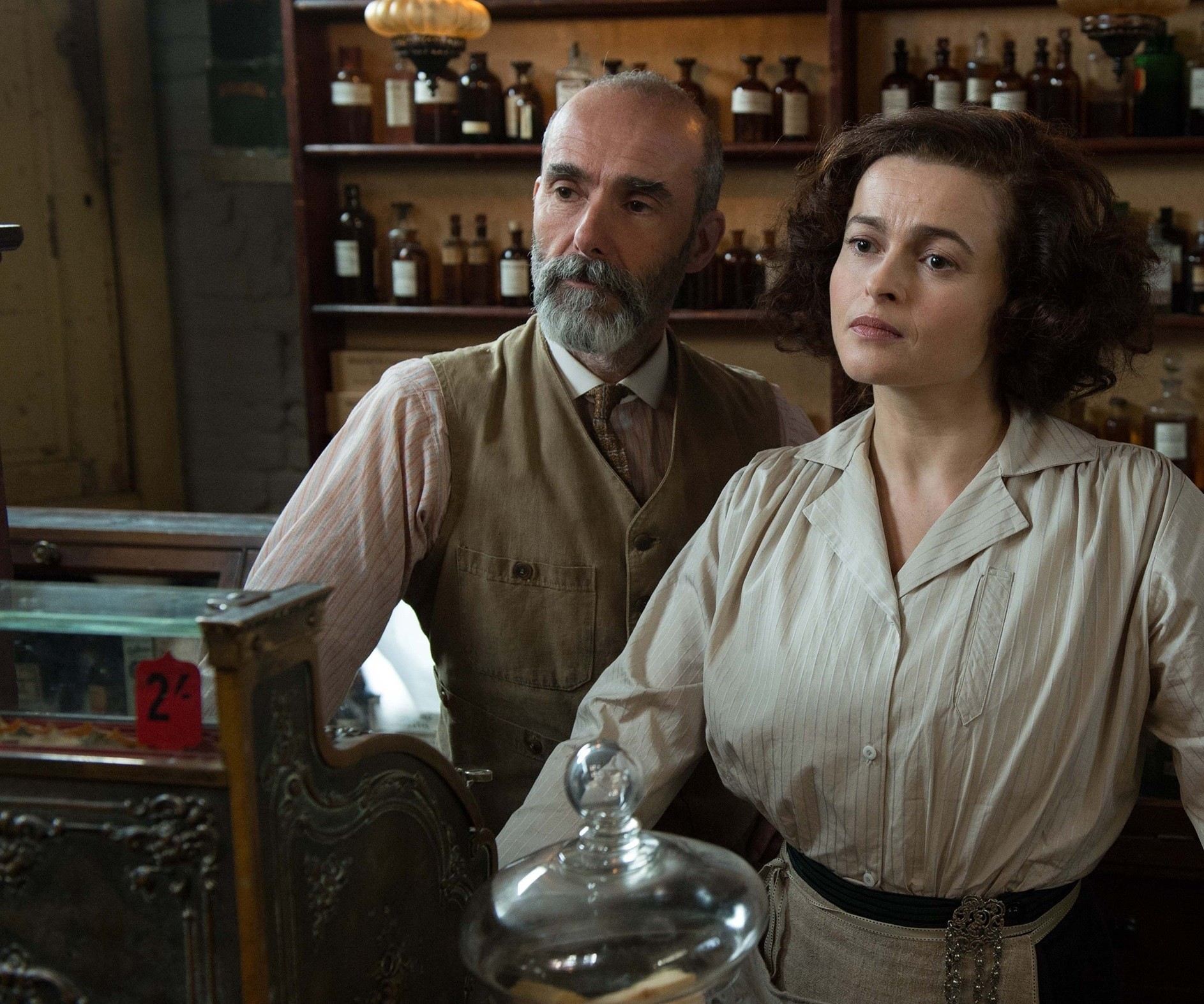Finbar Lynch stars as Hugh Ellyn and Helena Bonham Carter stars as Edith Ellyn in Focus Features' Suffragette (2015)
