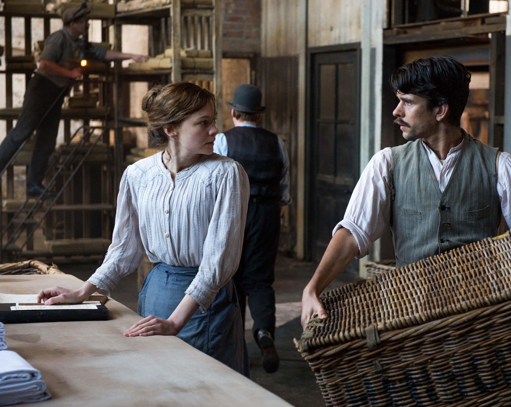 Carey Mulligan stars as Maud Watts and Ben Whishaw stars as Sonny Watts in Focus Features' Suffragette (2015)