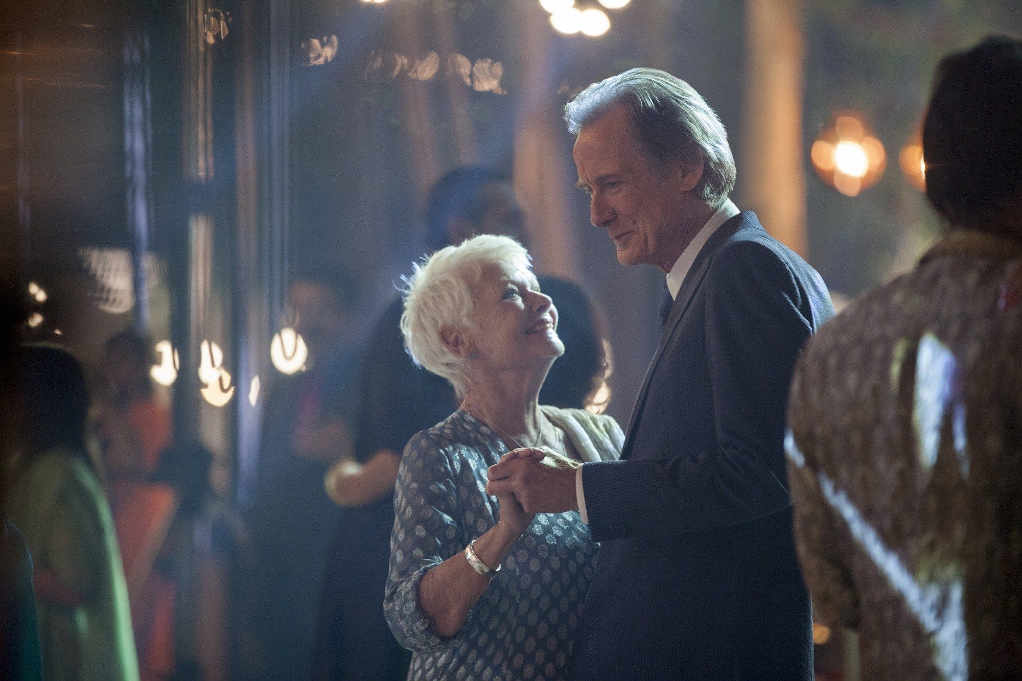Judi Dench stars as Evelyn Greenslade and Bill Nighy stars as Douglas Ainslie in Fox Searchlight Pictures' The Second Best Exotic Marigold Hotel (2015). Photo credit by Laurie Sparham.