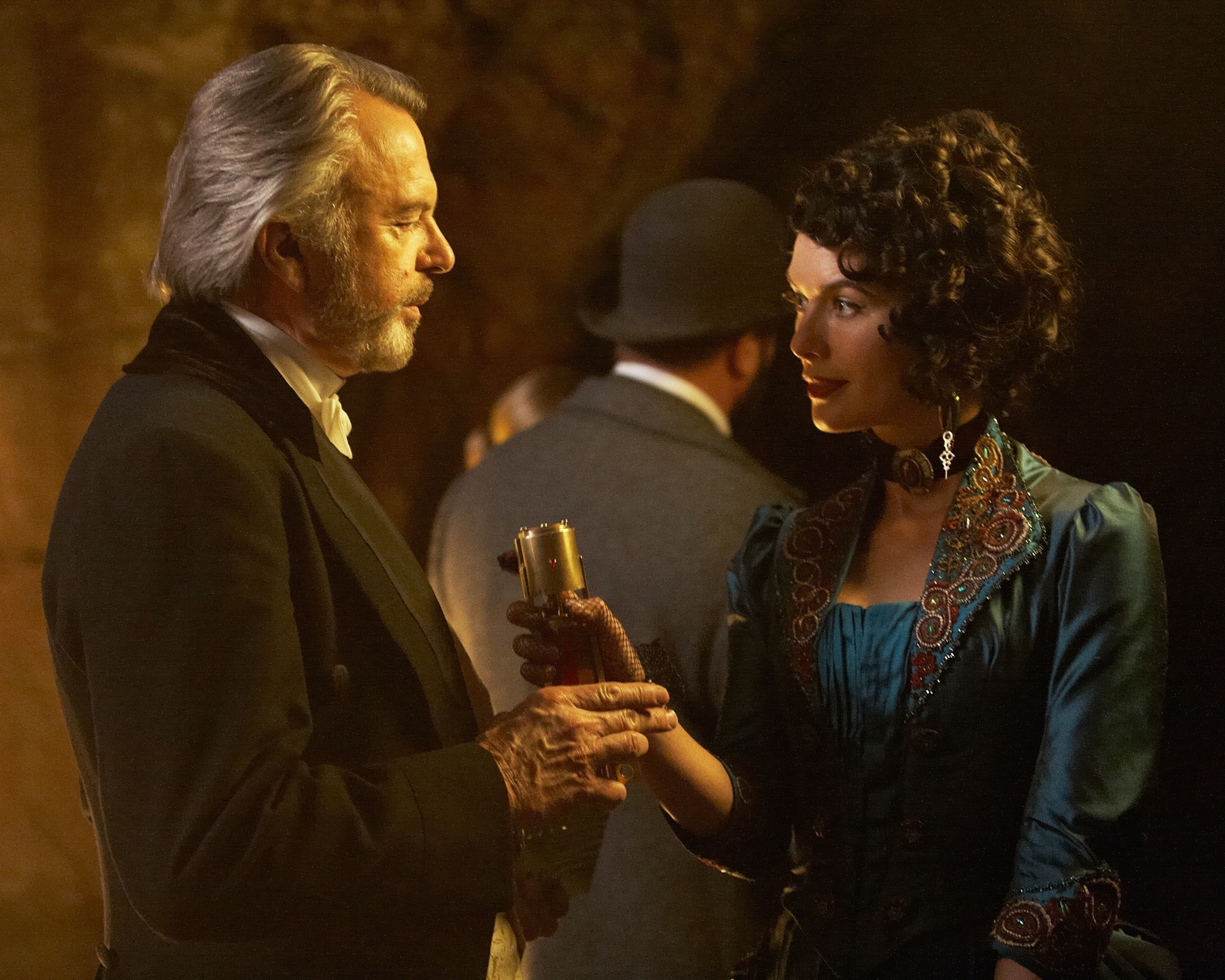 Sam Neill stars as Otto Luger and Lena Headey stars as Monica in Image Entertainment's The Adventurer: The Curse of the Midas Box (2014)