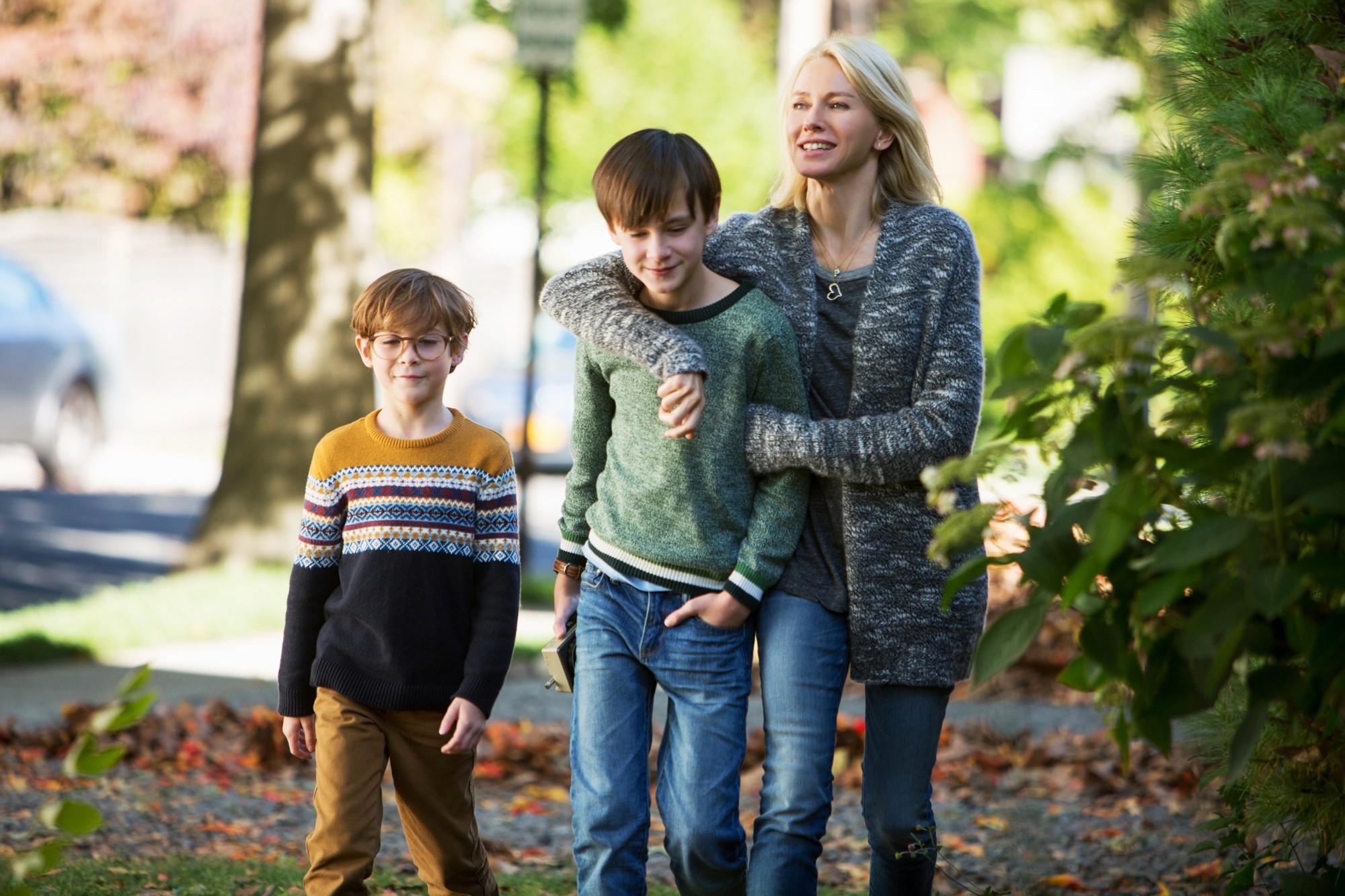 Jacob Tremblay, Jaeden Lieberher and Naomi Watts in Focus Features' The Book of Henry (2017)