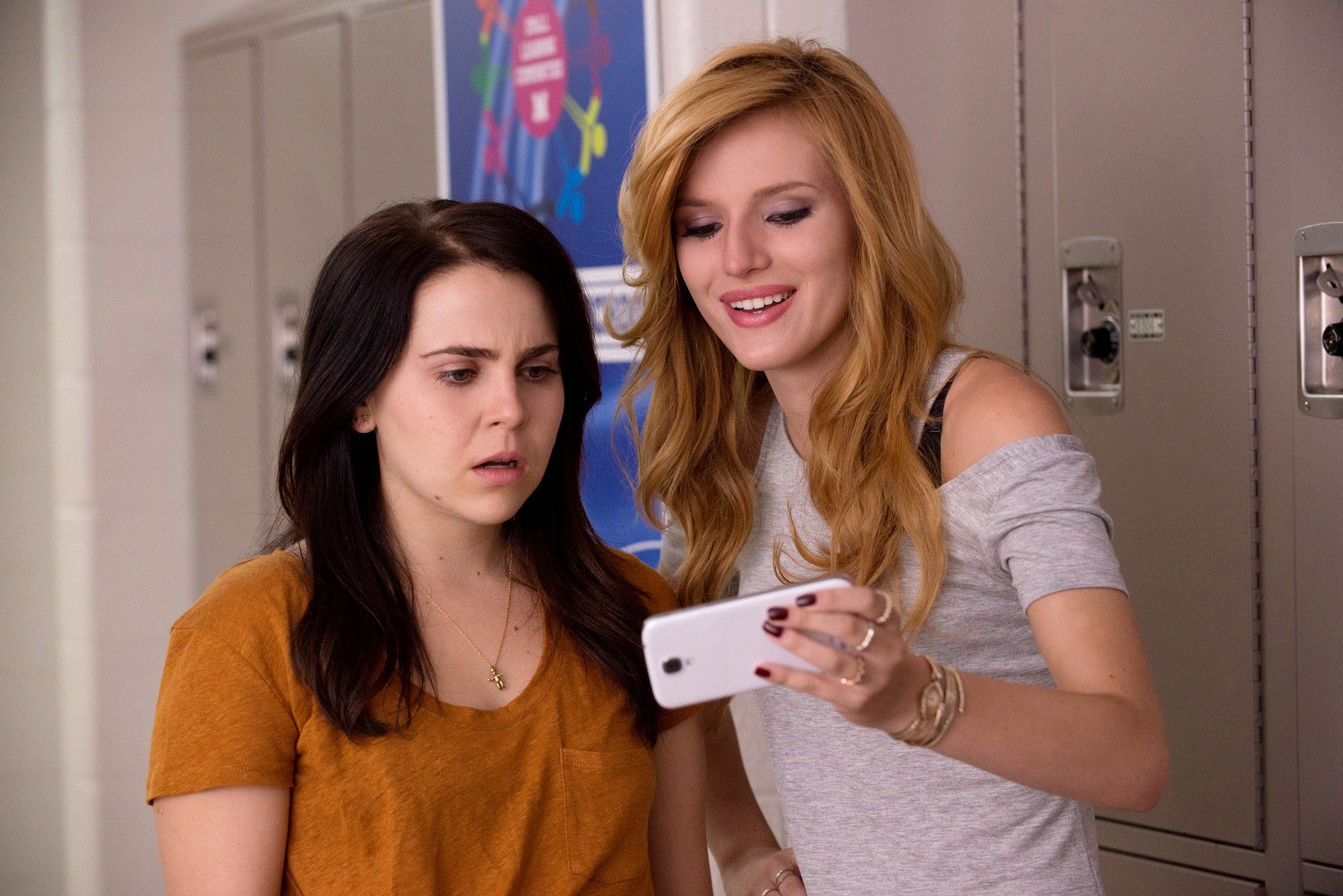 Mae Whitman stars as Bianca and Bella Thorne stars as Madison in CBS Films' The DUFF (2015)