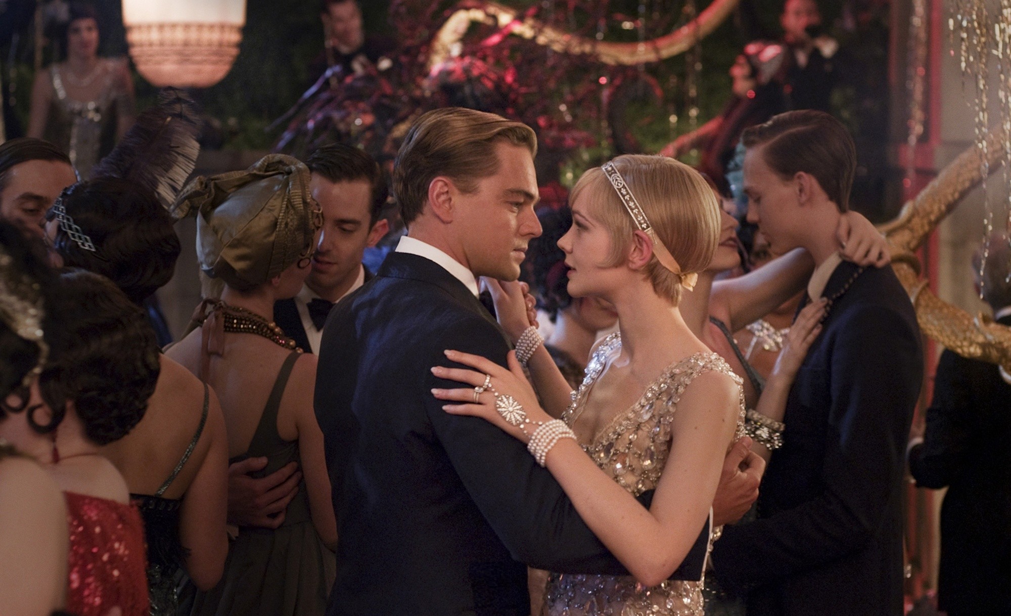 Leonardo DiCaprio stars as Jay Gatsby and Carey Mulligan stars as Daisy Buchanan in Warner Bros. Pictures' The Great Gatsby (2013)