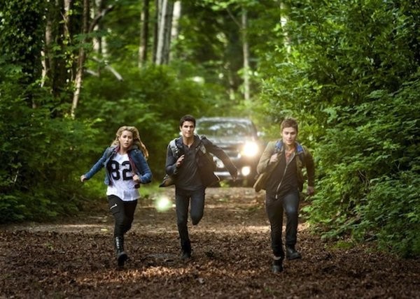 Alexa Vega, Robbie Amell and Keenan Tracey in Hallmark Channel's The Hunters (2013)