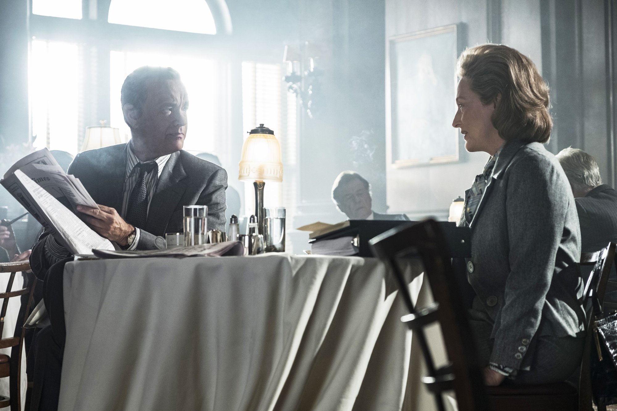 Tom Hanks stars as Ben Bradlee and Meryl Streep stars as Kay Graham 20th Century Fox's The Post (2017)