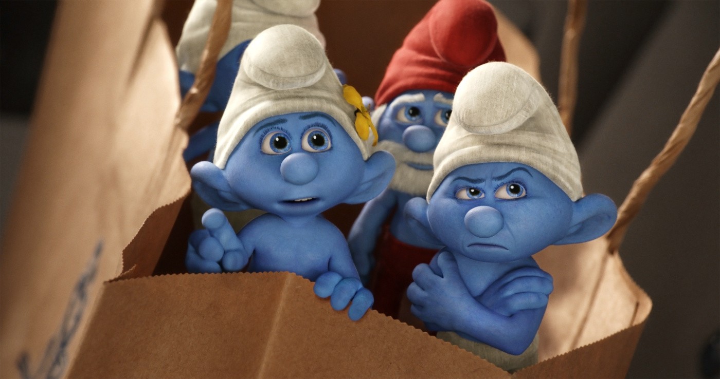 Vanity, Grouchy, Papa and Clumsy from Columbia Pictures' The Smurfs 2 (2013)
