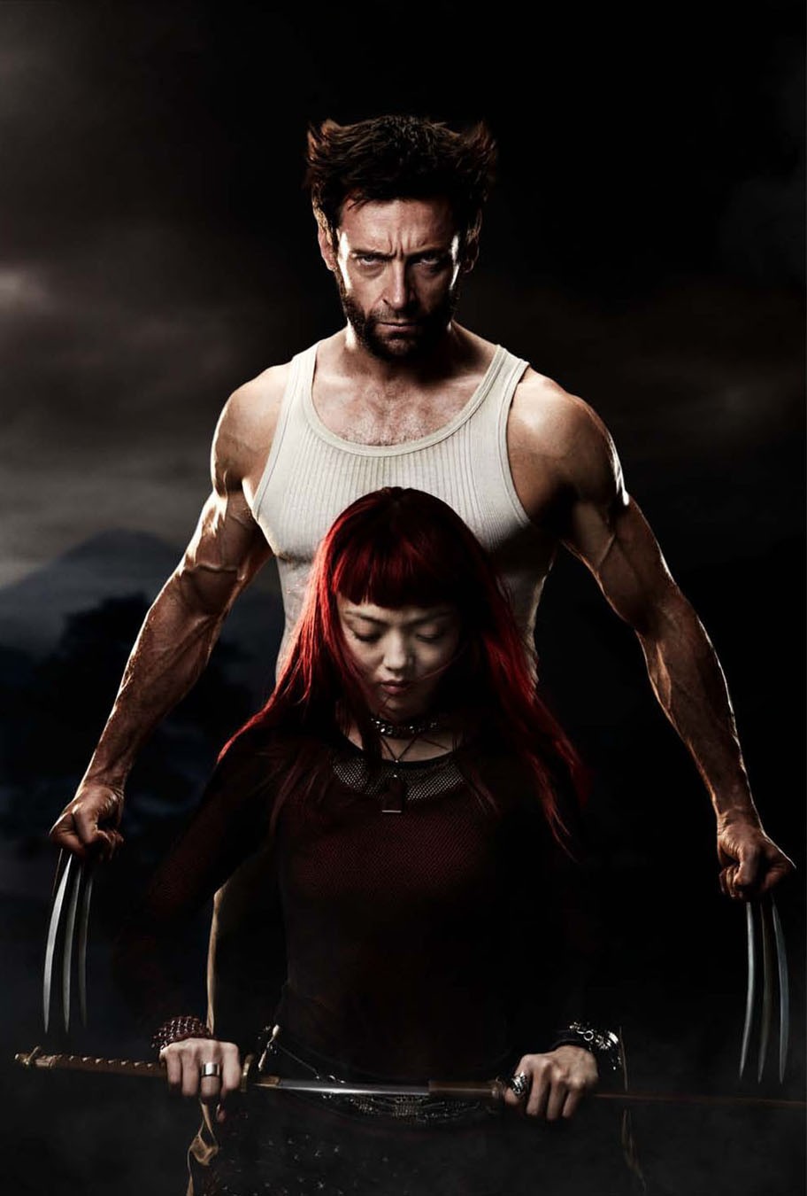 Hugh Jackman stars as Logan/Wolverine and Rila Fukushima stars as Yukio in 20th Century Fox's The Wolverine (2013)