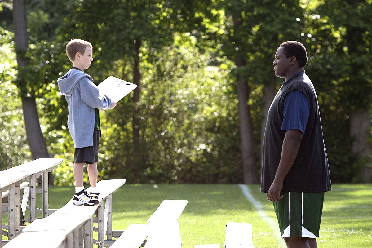 Jae Head stars as S.J. and Quinton Aaron stars as Michael Oher in The 20th Century Fox's The Blind Side (2009)