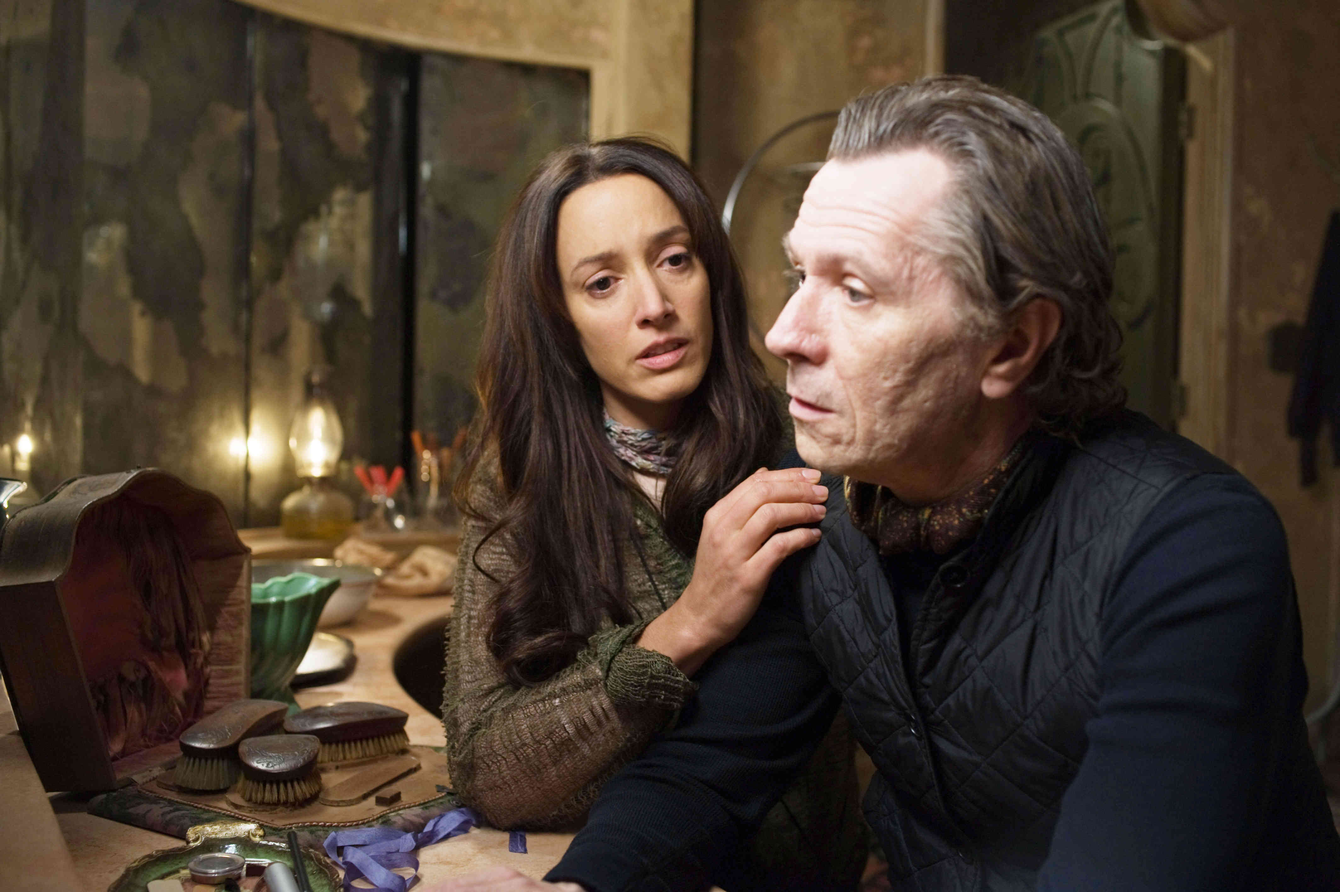 Jennifer Beals stars as Claudia and Gary Oldman stars as Carnegie in Warner Bros. Pictures' The Book of Eli (2010)