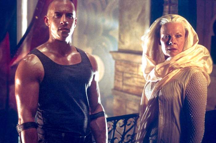Vin Diesel and Judi Dench in Universal Pictures' The Chronicles of Riddick (2004)