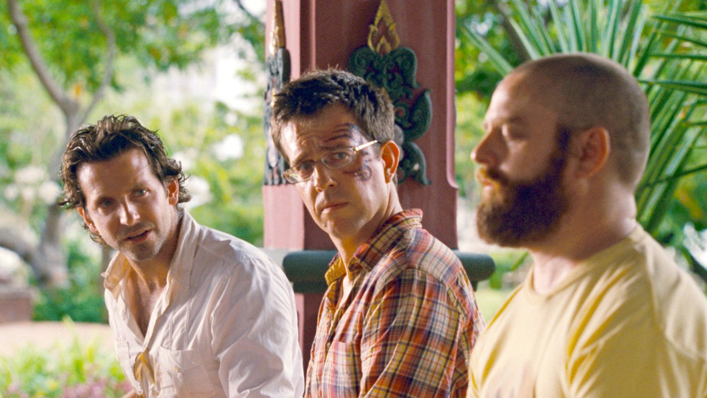 Bradley Cooper, Ed Helms and Zach Galifianakis in Warner Bros. Pictures' The Hangover Part II (2011)