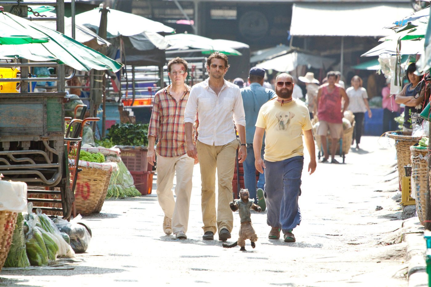Ed Helms, Bradley Cooper and Zach Galifianakis in Warner Bros. Pictures' The Hangover Part II (2011)