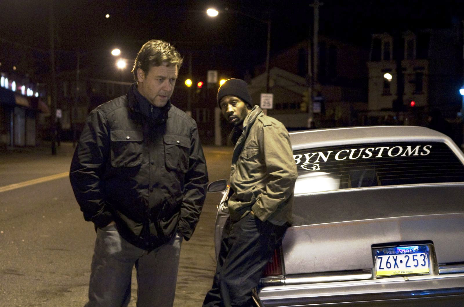 Russell Crowe stars as John Brennan and RZA stars as Mouss in Lionsgate Films' The Next Three Days (2010). Photo credit by: Phil Caruso.