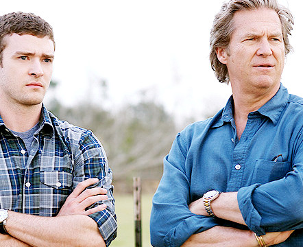Justin Timberlake stars as Carlton Garrett and Jeff Bridges stars as Kyle in Anchor Bay Entertainment's The Open Road (2009)