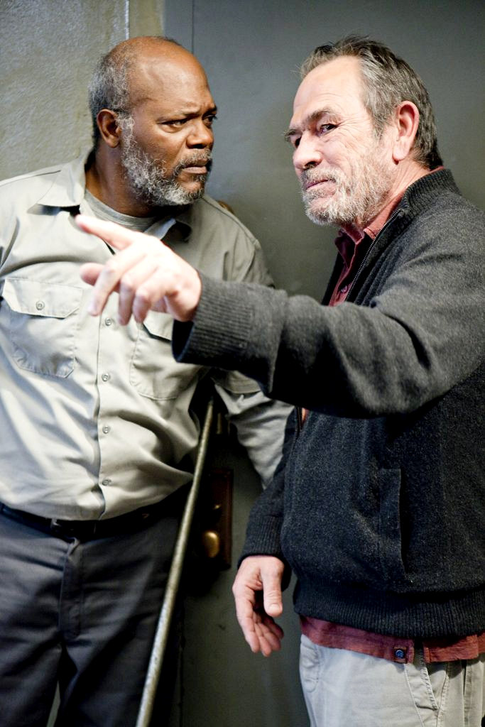 Samuel L. Jackson and Tommy Lee Jones in HBO Films' The Sunset Limited (2011)