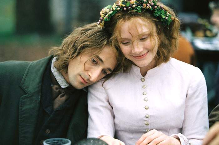 Adrien Brody and Judy Greer in Buena Vista Pictures' The Village (2004)