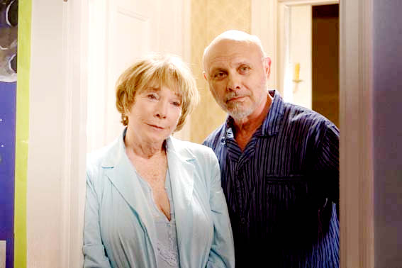 Shirley MacLaine stars as Estelle and Hector Elizondo stars as Edgar in New Line Cinema's Valentine's Day (2010)