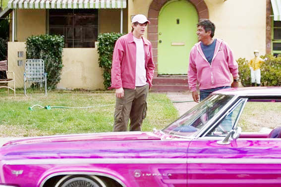 Ashton Kutcher stars as Reed Bennett and George Lopez stars as Alphonso in New Line Cinema's Valentine's Day (2010)