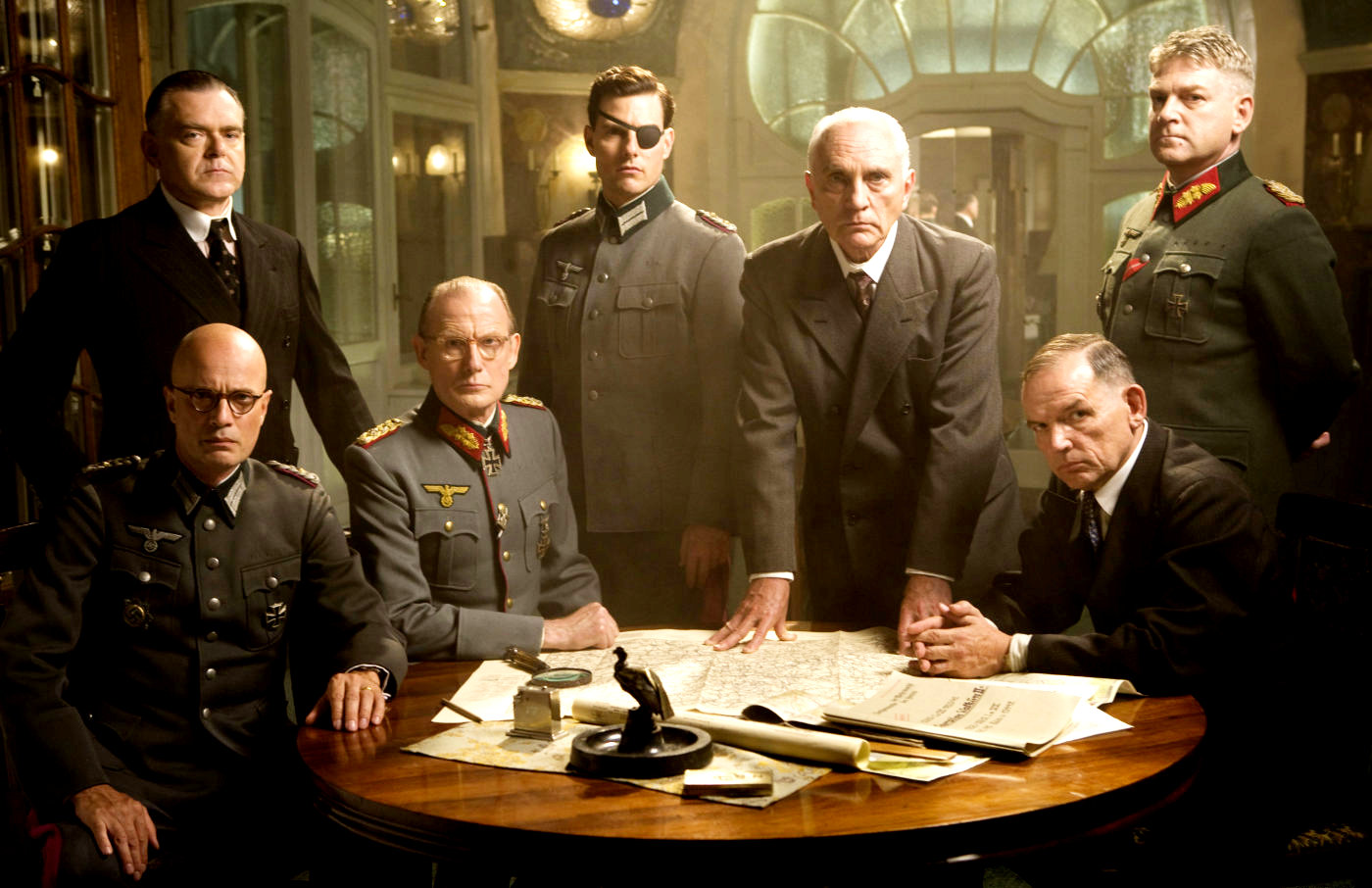 Kevin McNally,Christian Berkel,Bill Nighy,Tom Cruise,Terence Stamp,David Schofield,Kenneth Brannagh in United Artists' Valkyrie (2008)