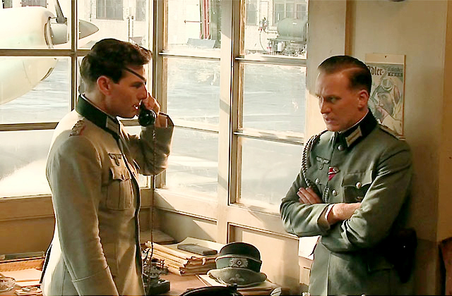Tom Cruise stars as Col. Claus von Stauffenberg and Christian Oliver stars as Sgt. Adams in United Artists' Valkyrie (2008)