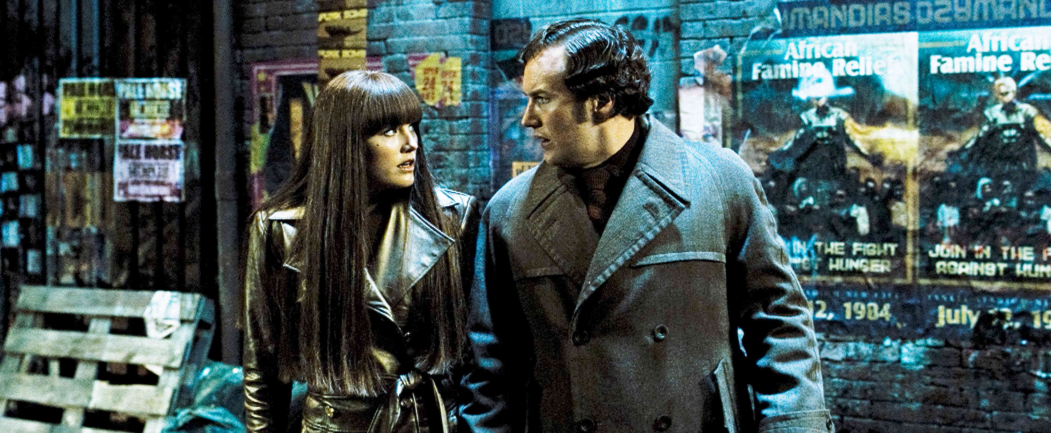 Malin Akerman stars as Laurie Juspeczyk, aka Silk Spectre and Patrick Wilson as Dan Dreiberg, aka Nite Owl in Warner Bros Films' Watchmen (2009)