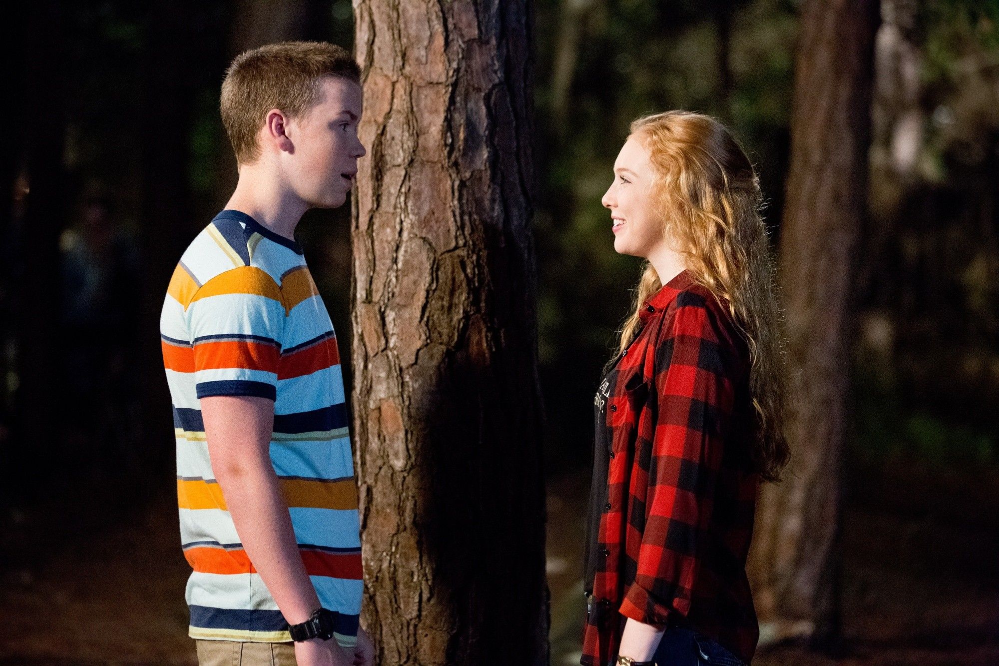 Will Poulter (stars as Kenny) and Molly C. Quinn in Warner Bros. Pictures' We're the Millers (2013)
