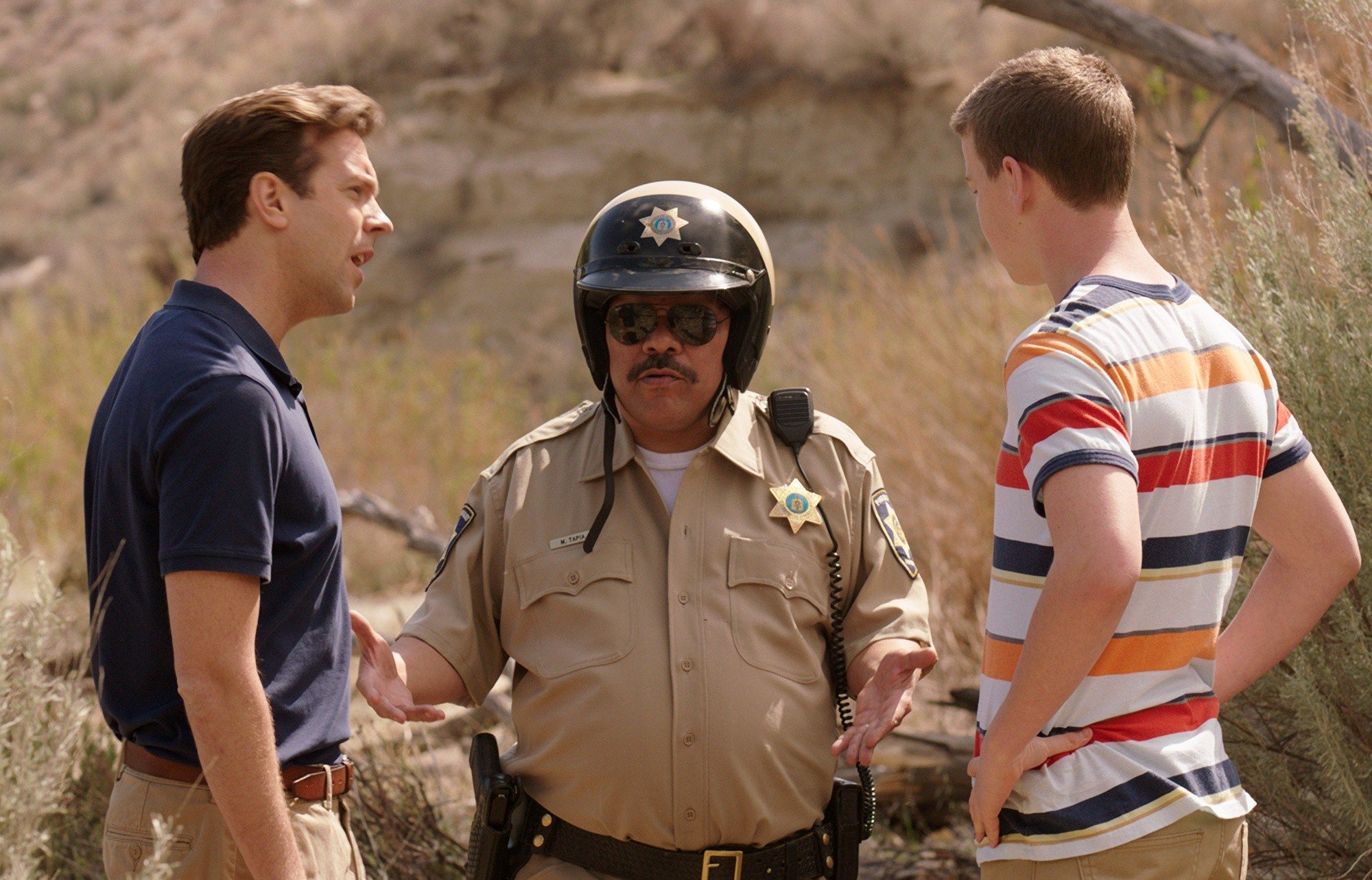 Will Poulter, Luis Guzman and Jason Sudeikis in Warner Bros. Pictures' We're the Millers (2013)