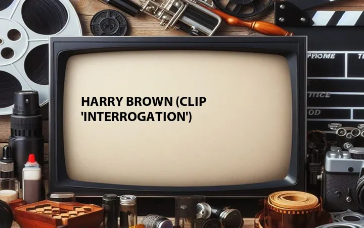 Harry Brown (Clip 'Interrogation')