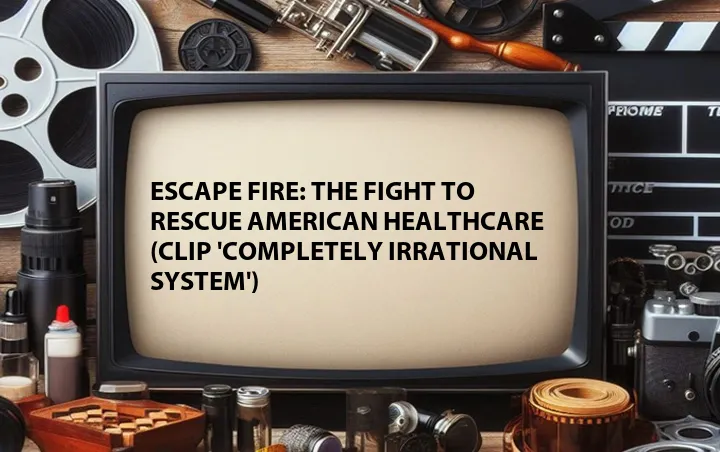Escape Fire: The Fight to Rescue American Healthcare (Clip 'Completely Irrational System')