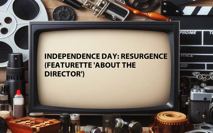 Independence Day: Resurgence (Featurette 'About the Director')