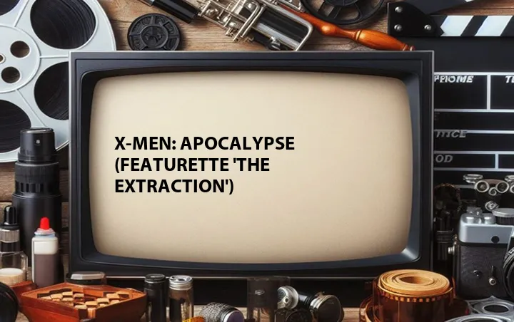 X-Men: Apocalypse (Featurette 'The Extraction')