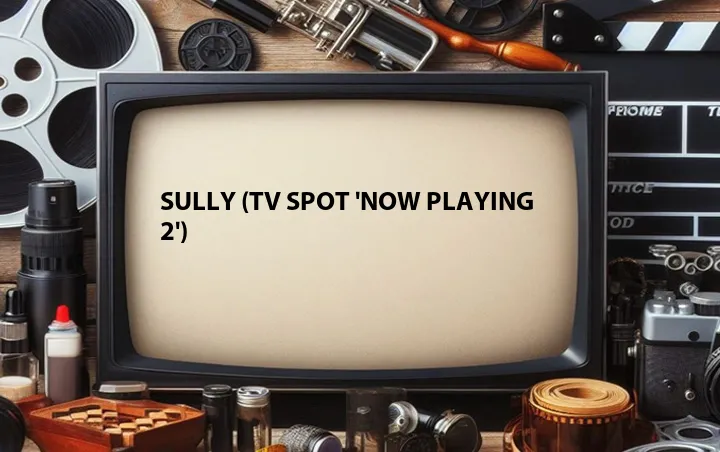 Sully (TV Spot 'Now Playing 2')