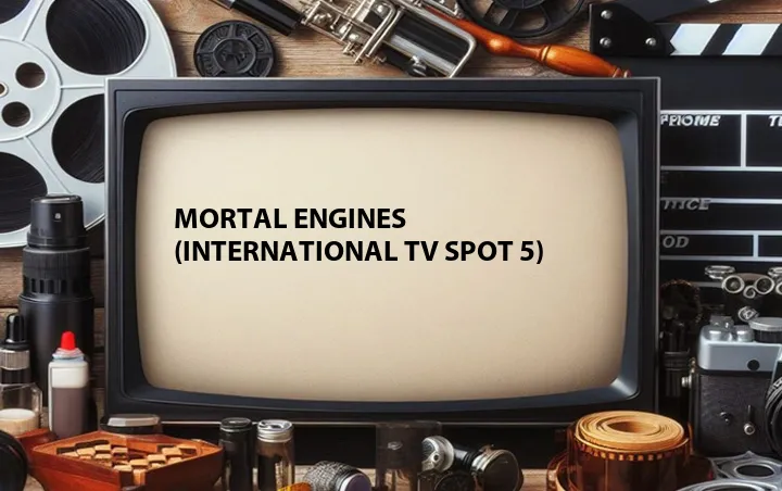 Mortal Engines (International TV Spot 5)