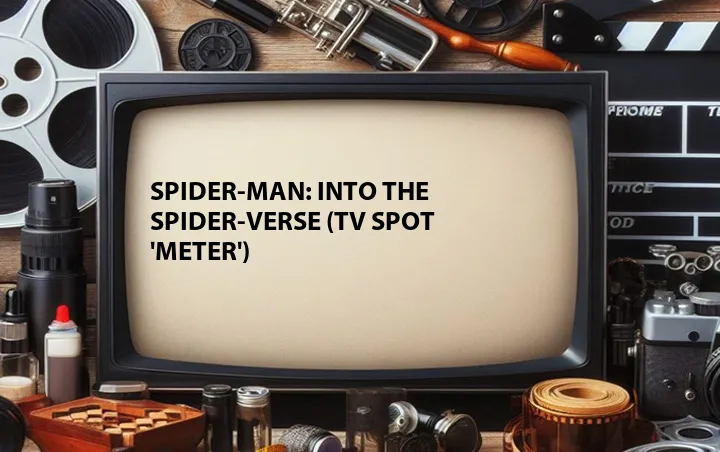 Spider-Man: Into the Spider-Verse (TV Spot 'Meter')