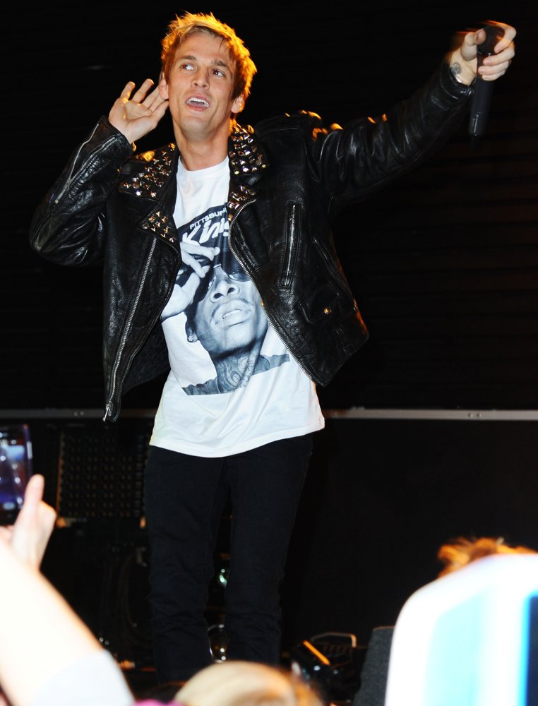 Aaron Carter Performing Live During A Concert