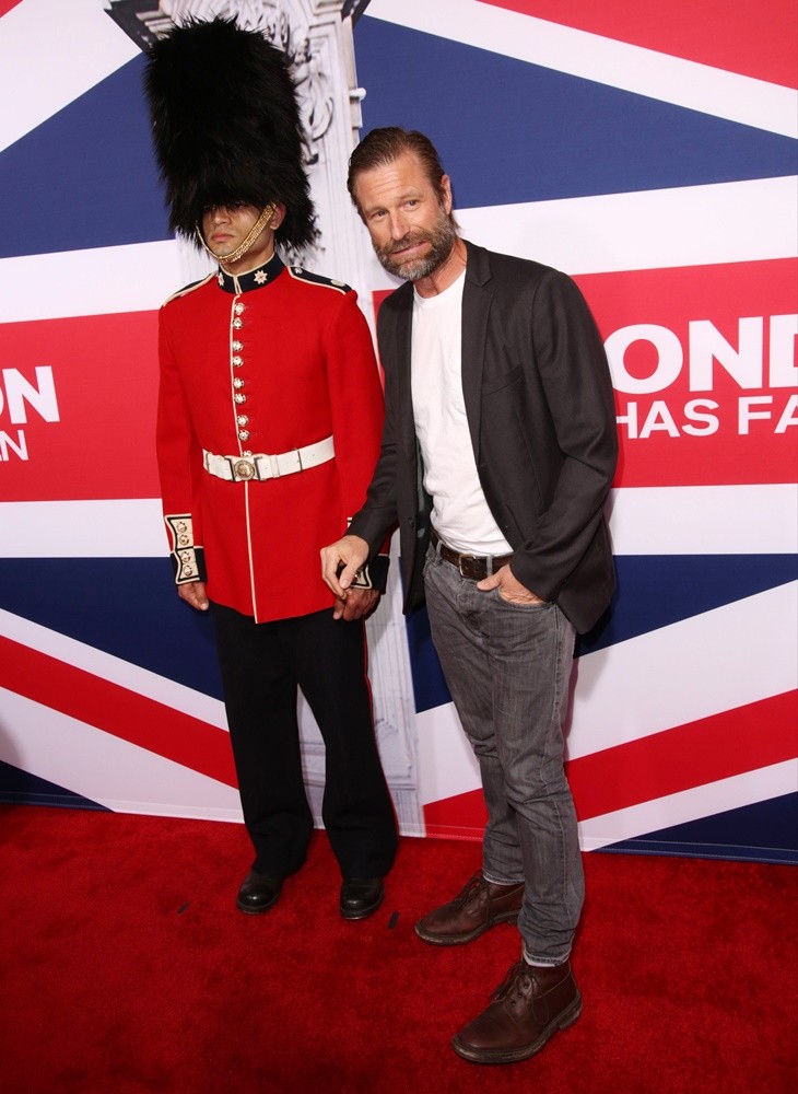 Aaron Eckhart;<br>Premiere of Focus Features' London Has Fallen - Arrivals