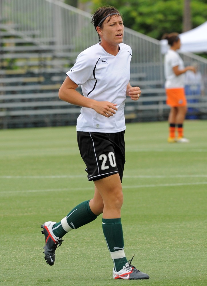 The U.S. Women's National Soccer Team Play with The Majicjack Soccer Team