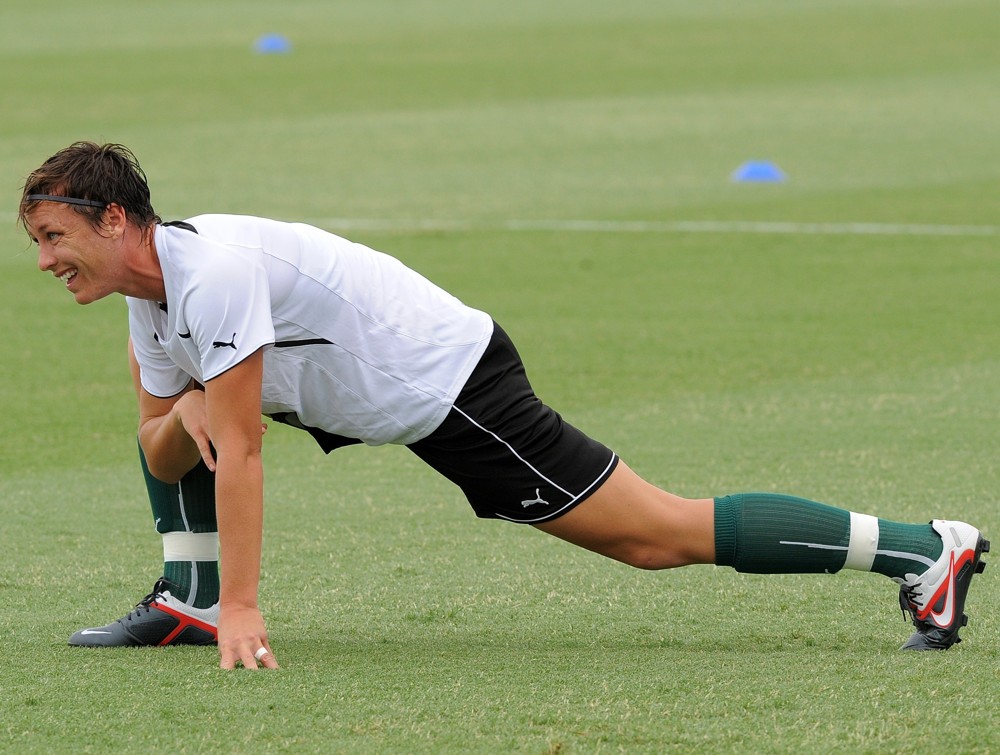 The U.S. Women's National Soccer Team Play with The Majicjack Soccer Team