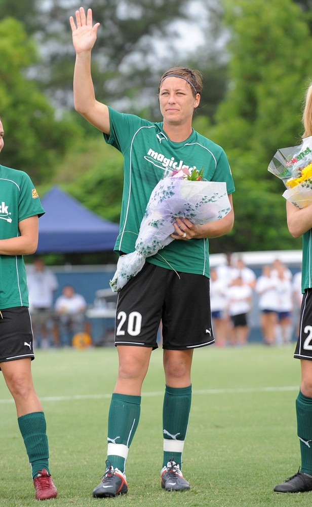 The U.S. Women's National Soccer Team Play with The Majicjack Soccer Team