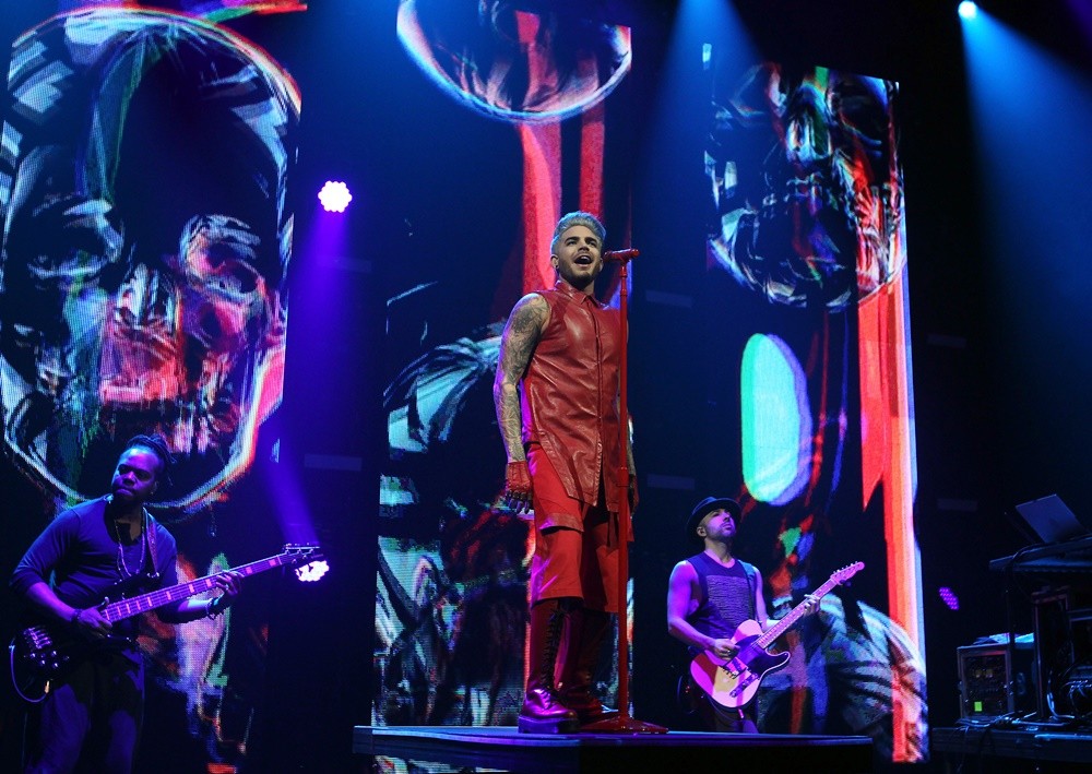 Adam Lambert Performing on Stage