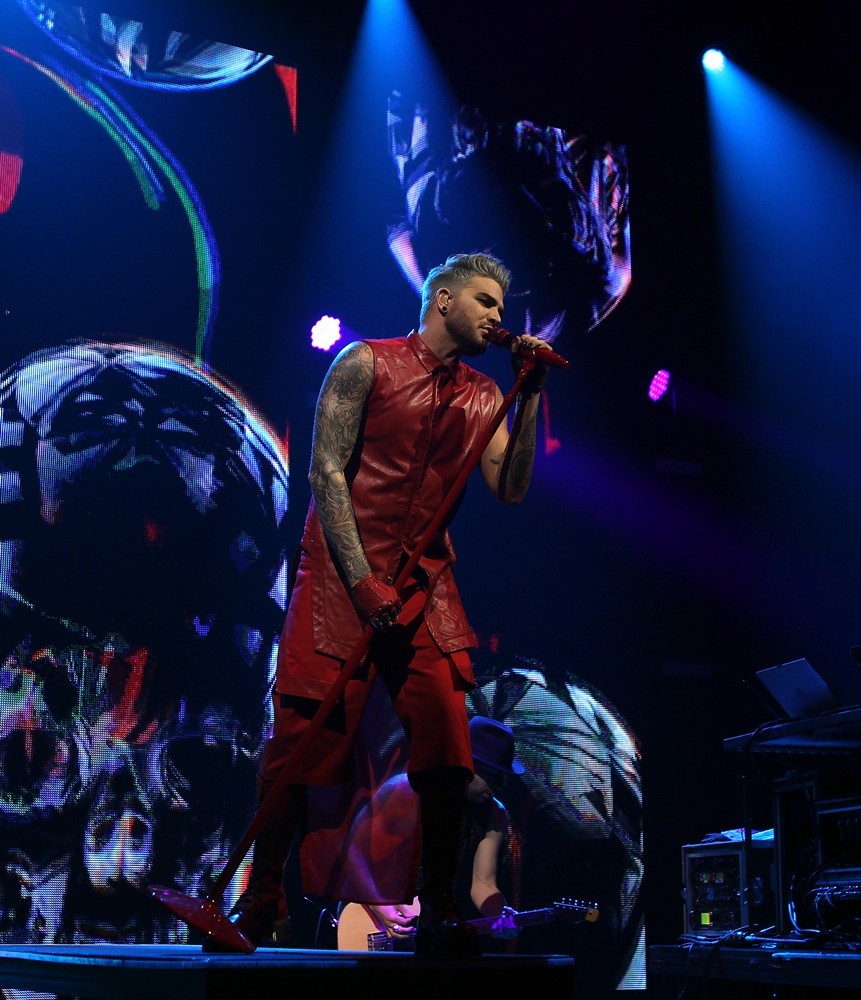 Adam Lambert Performing on Stage