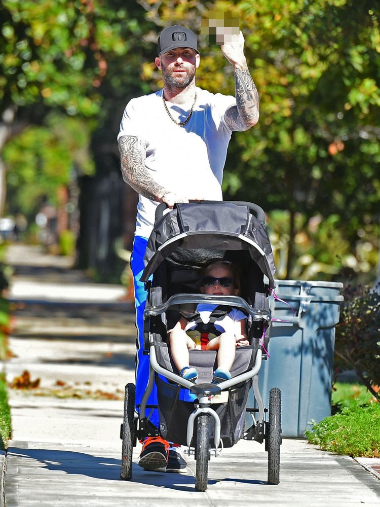 Adam Levine<br>Adam Levine on A Walk with His Daughter