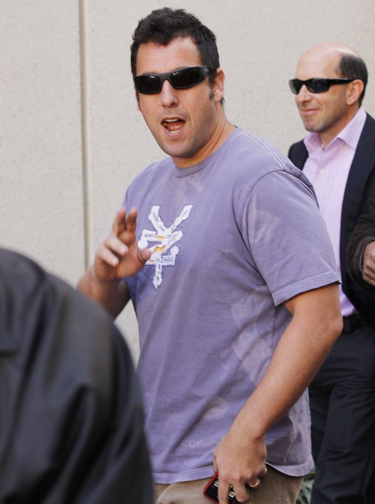 Adam Sandler;<br>Jennifer Aniston Is Honored with A Star on The Hollywood Walk of Fame